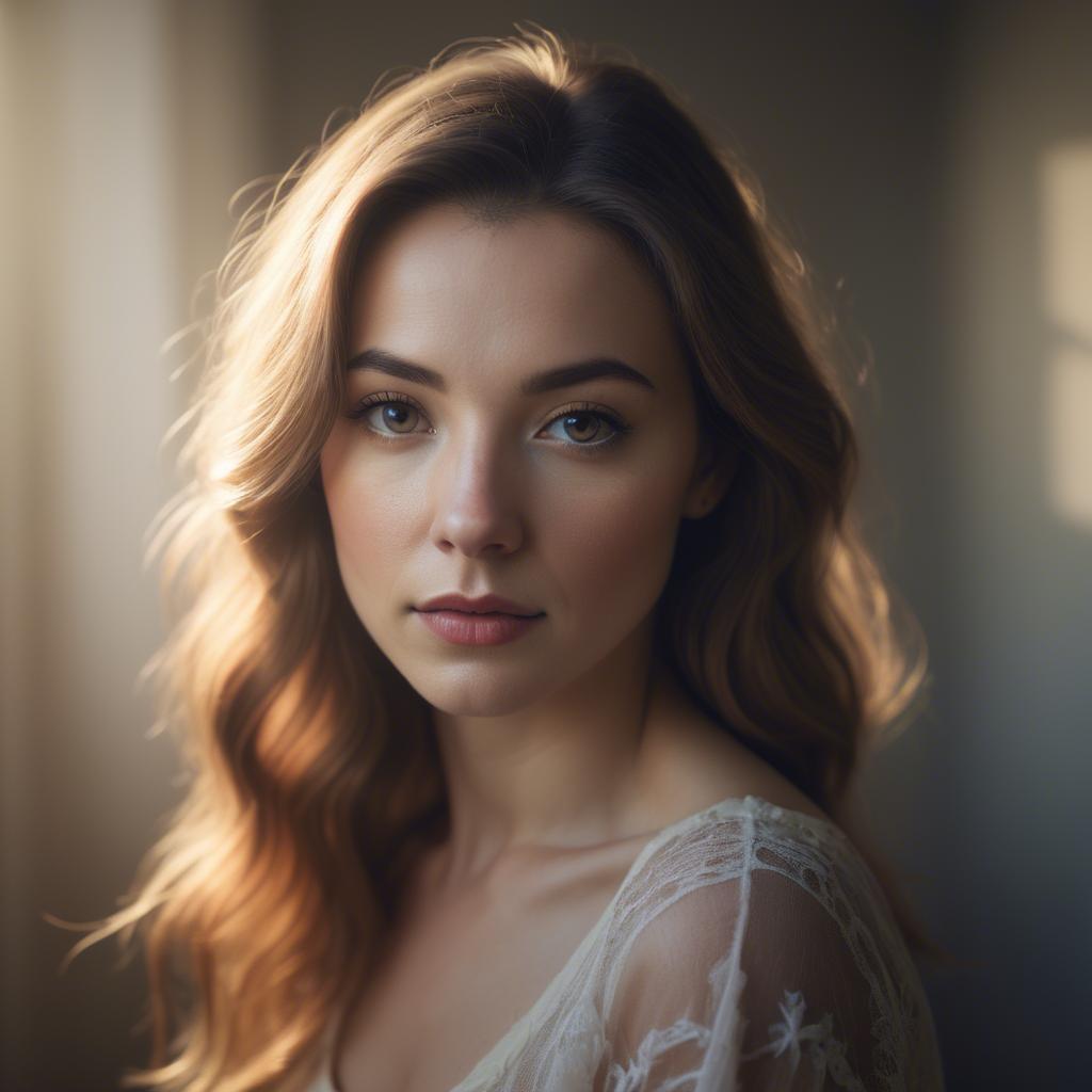 A stunning image of artistic portrait in soft light.