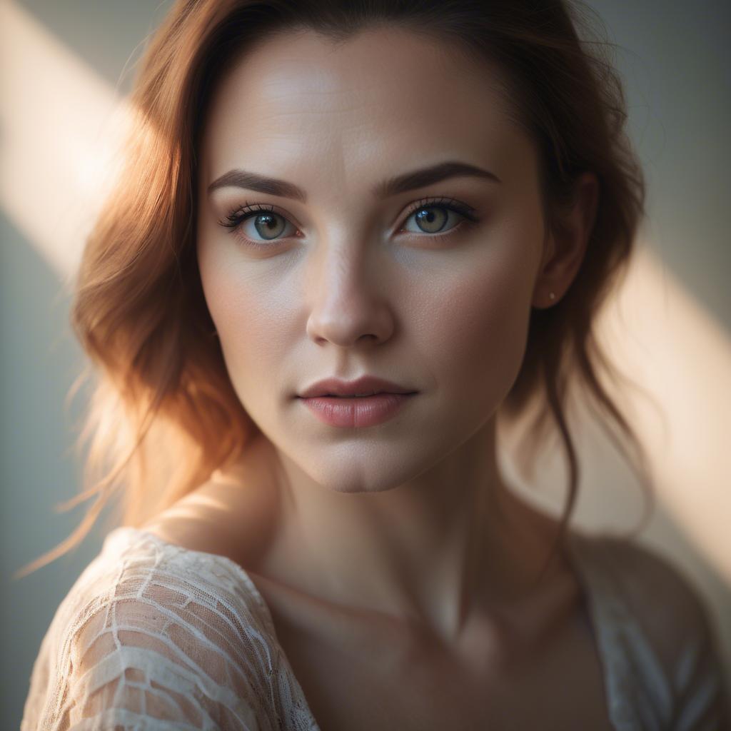 A stunning image of artistic portrait in soft light.