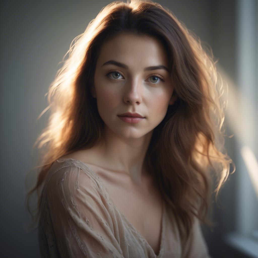 A stunning image of artistic portrait in soft light.