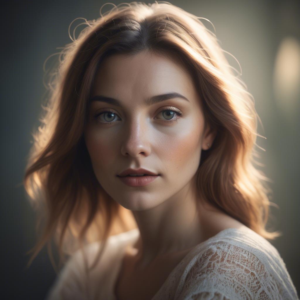 A stunning image of artistic portrait in soft light.