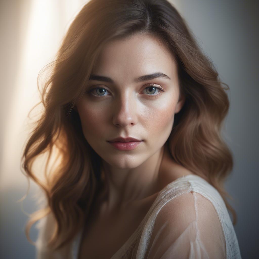 A stunning image of artistic portrait in soft light.