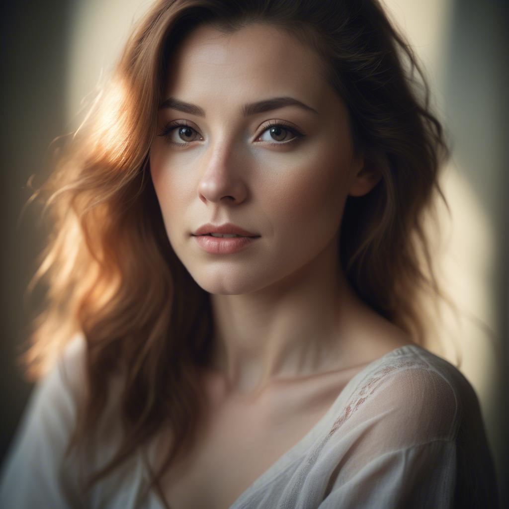 A stunning image of artistic portrait in soft light.
