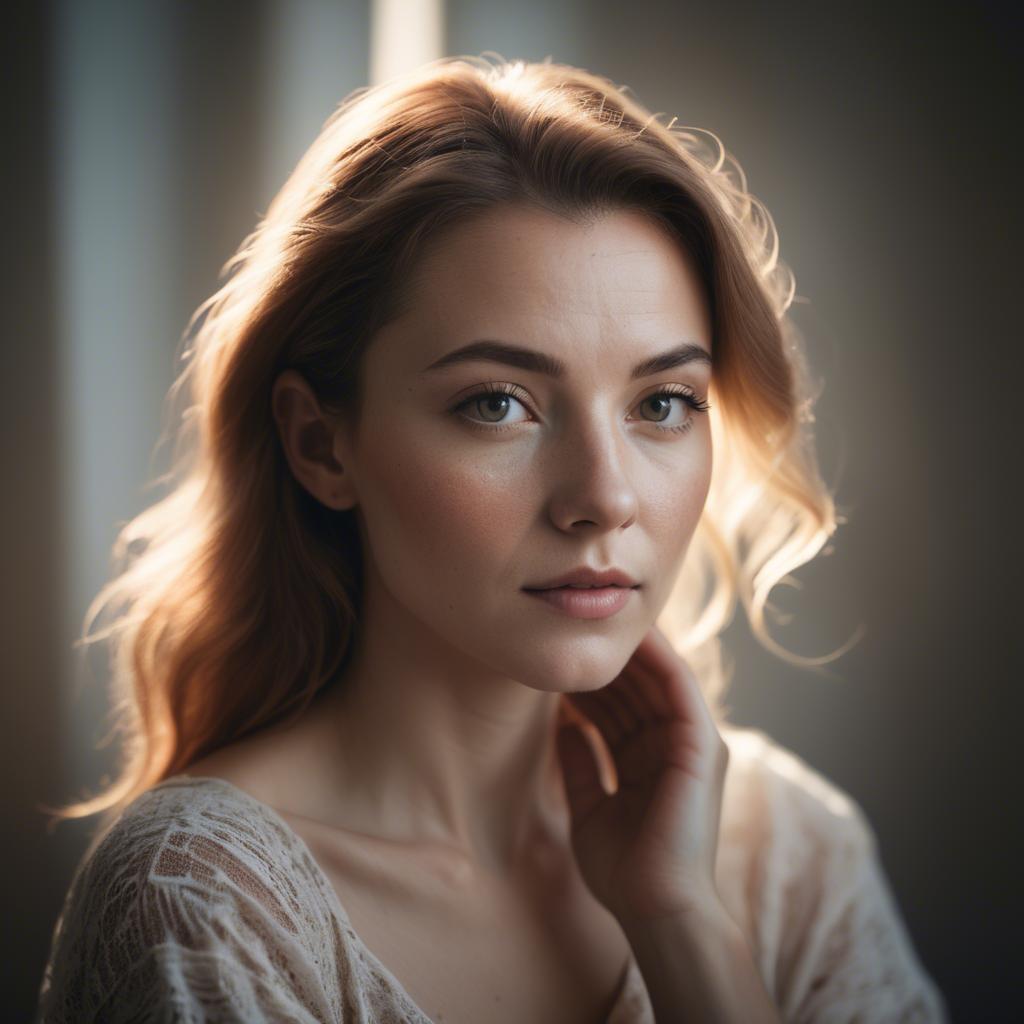 A stunning image of artistic portrait in soft light.