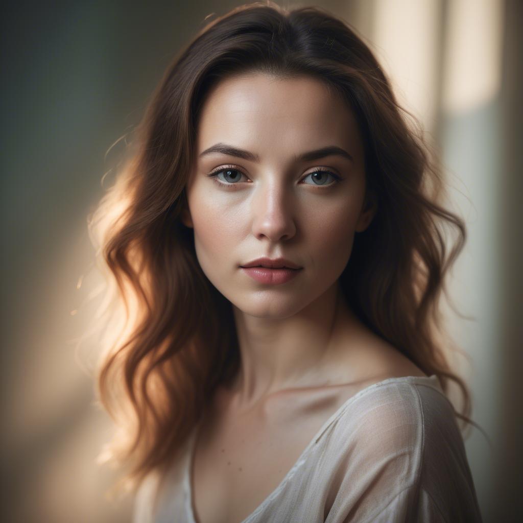 A stunning image of artistic portrait in soft light.