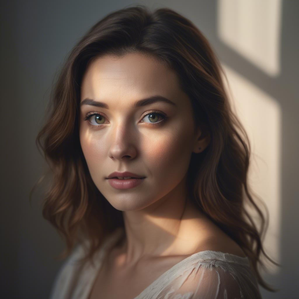A stunning image of artistic portrait in soft light.