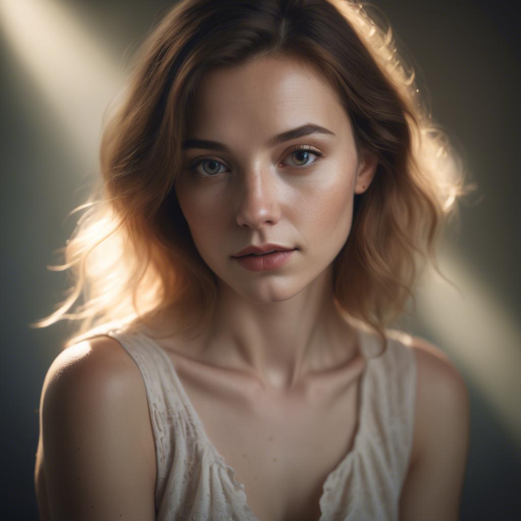 A stunning image of artistic portrait in soft light.