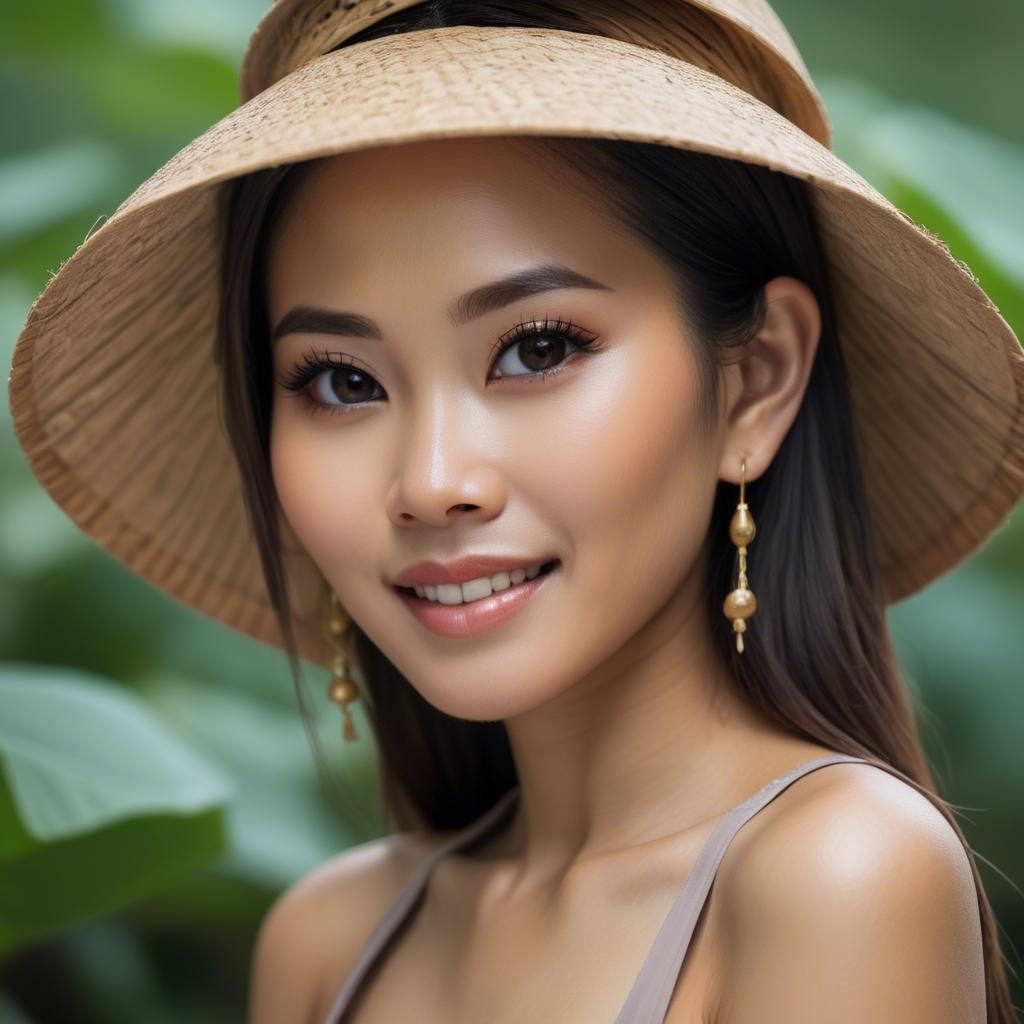 A stunning image of beautiful thai woman.