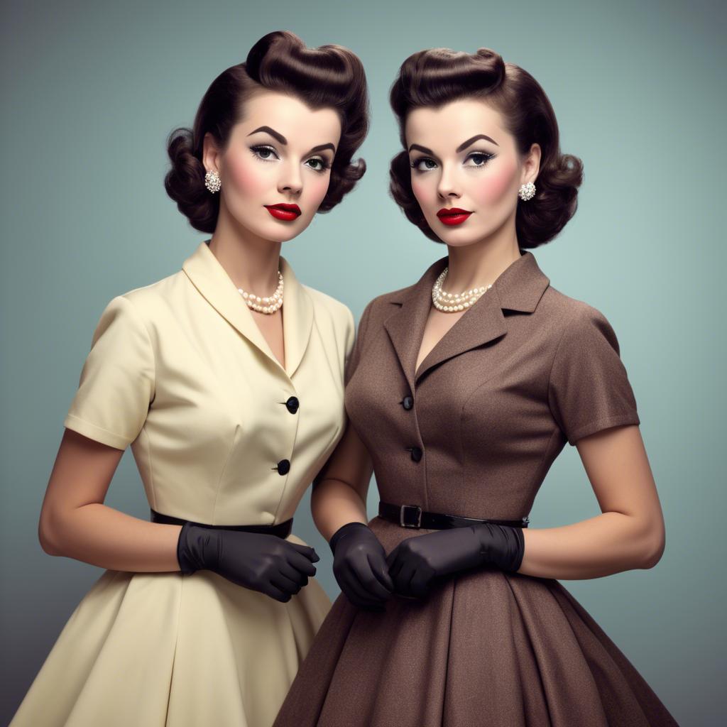 A stunning image of glamorous woman in a classic 1950s outfit.