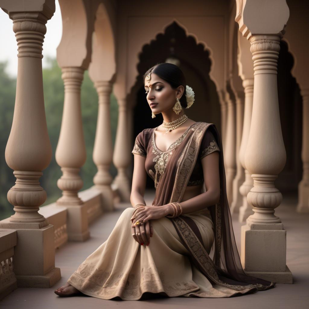 A stunning image of indian elegance in soft shadows.