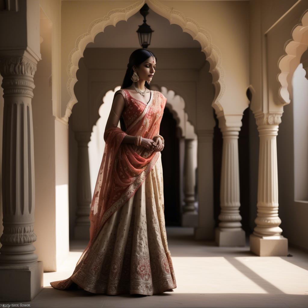 A stunning image of indian elegance in soft shadows.
