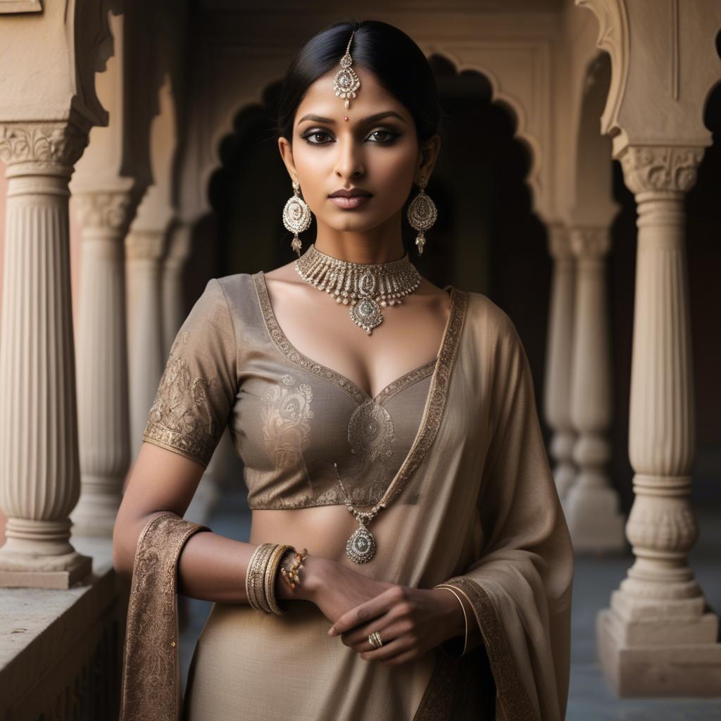 A stunning image of indian elegance in soft shadows.