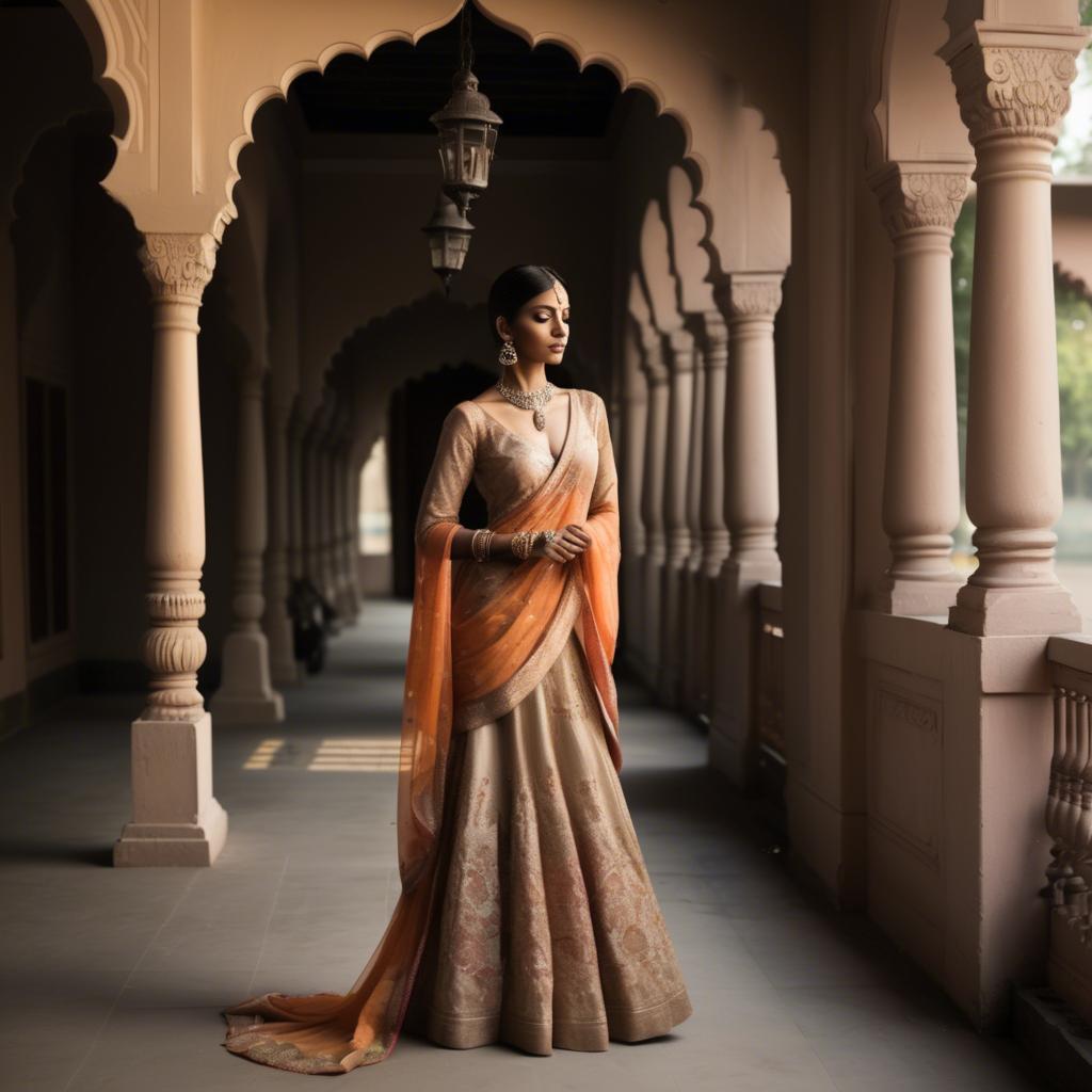 A stunning image of indian elegance in soft shadows.