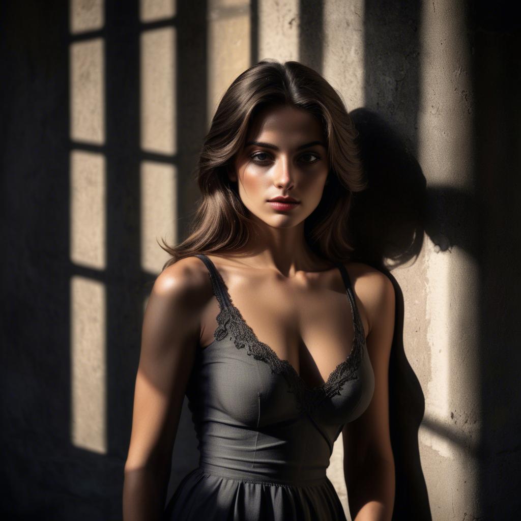 A stunning image of italian beauty in dramatic shadows.