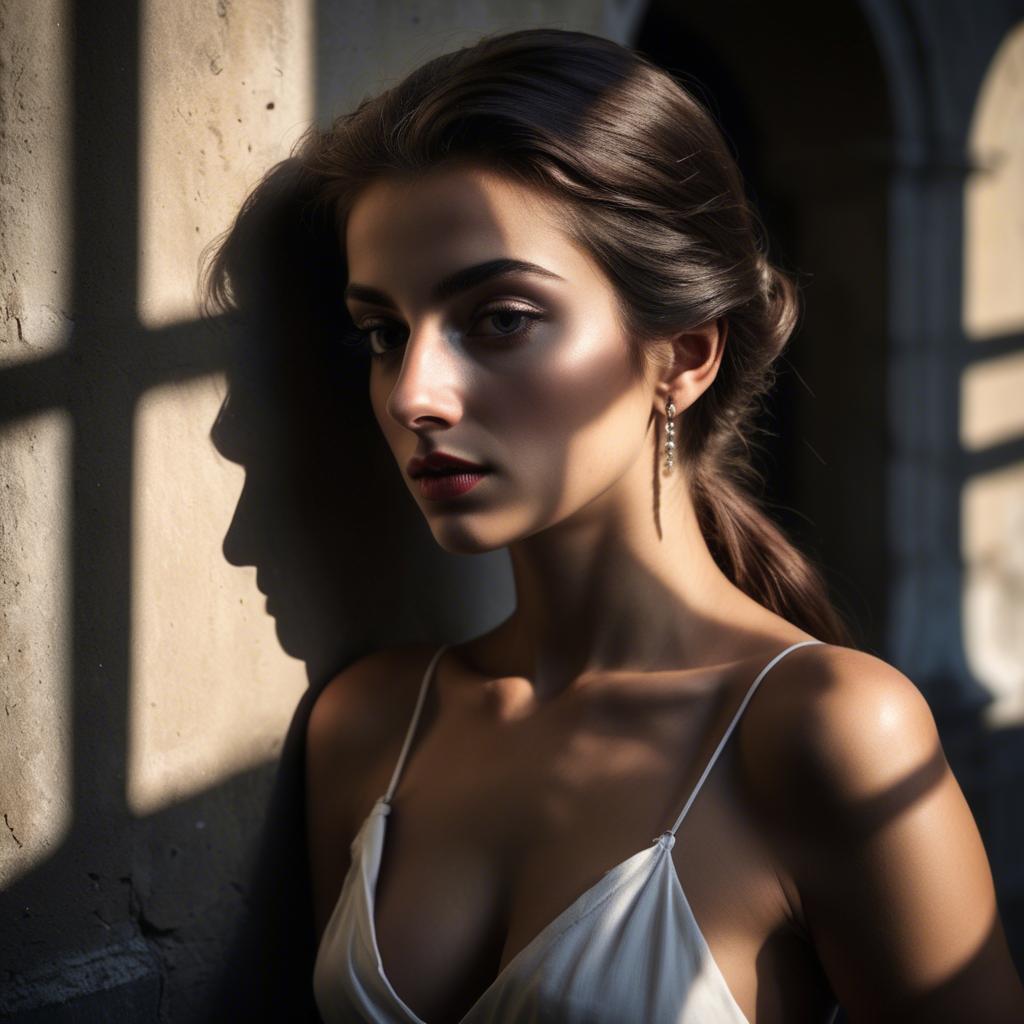 A stunning image of italian beauty in dramatic shadows.