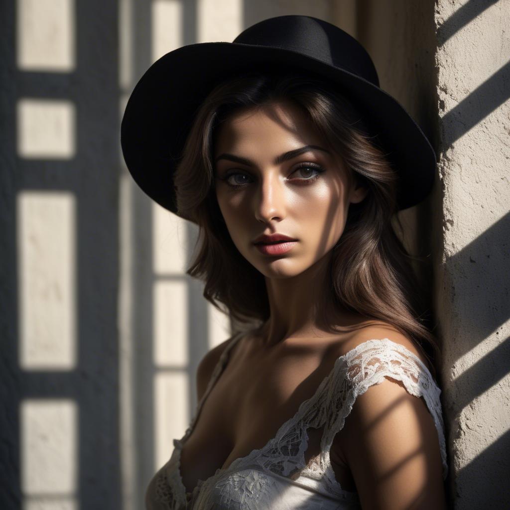 A stunning image of italian beauty in dramatic shadows.