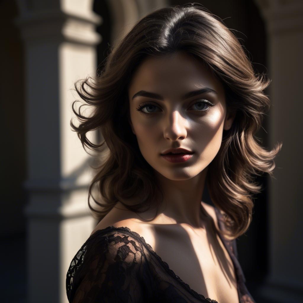 A stunning image of italian beauty in dramatic shadows.