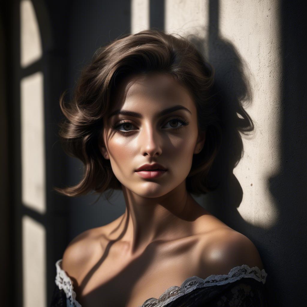 A stunning image of italian beauty in dramatic shadows.