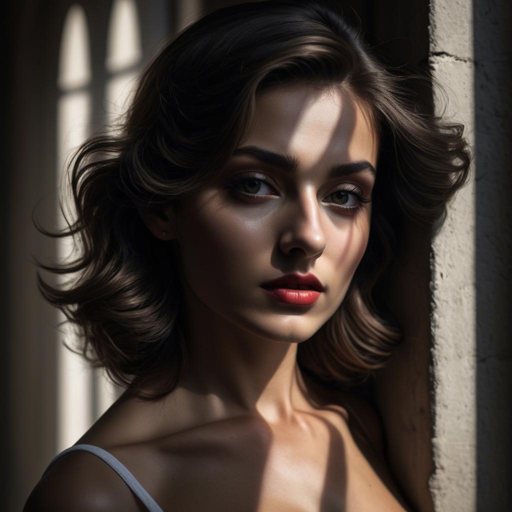 A stunning image of italian beauty in dramatic shadows.