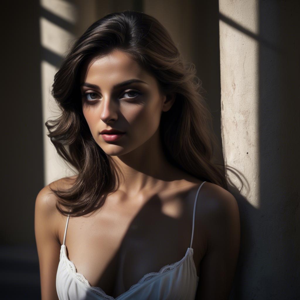 A stunning image of italian beauty in dramatic shadows.