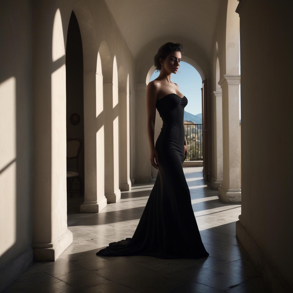 A stunning image of italian beauty in dramatic shadows.