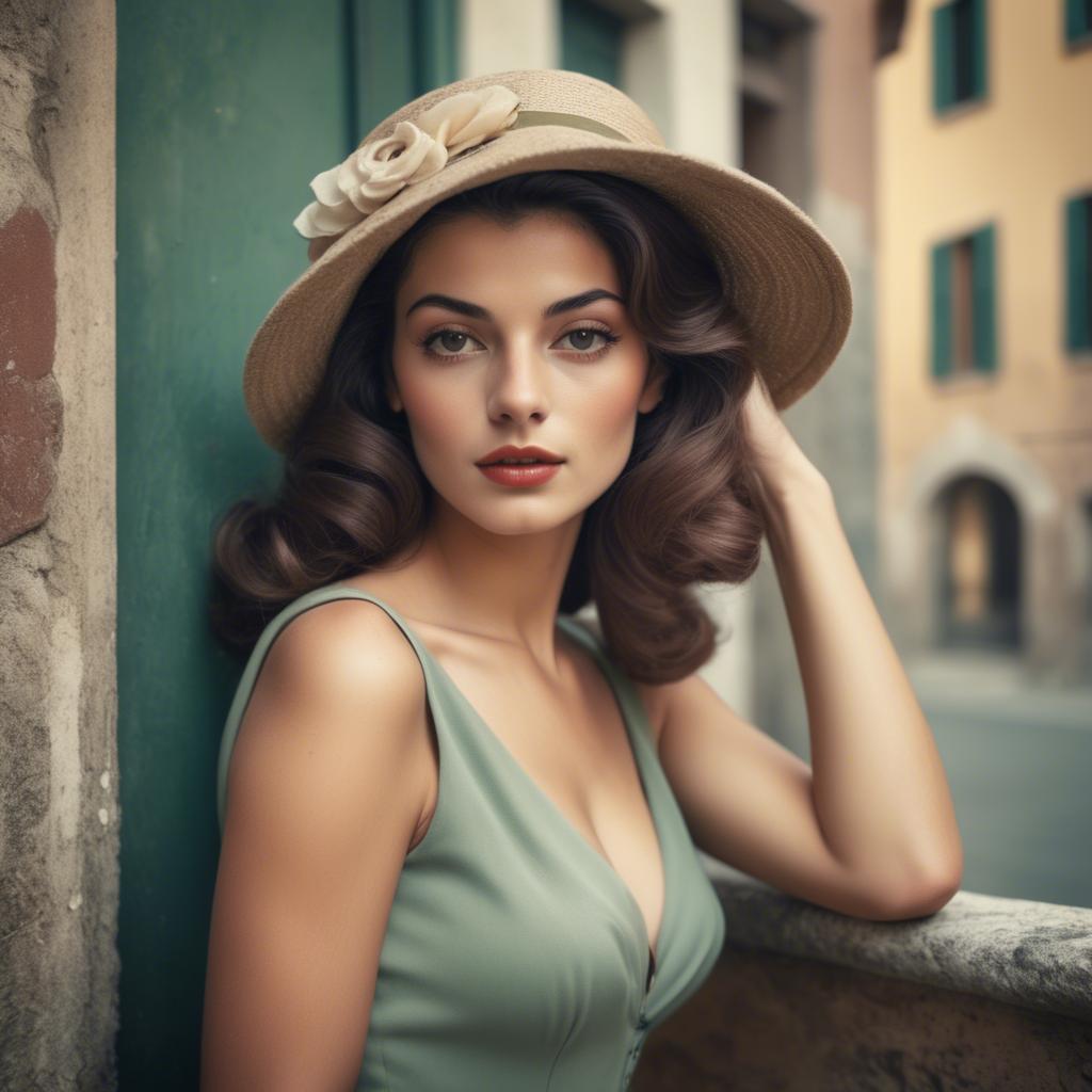 A stunning image of italian beauty in vintage tones.