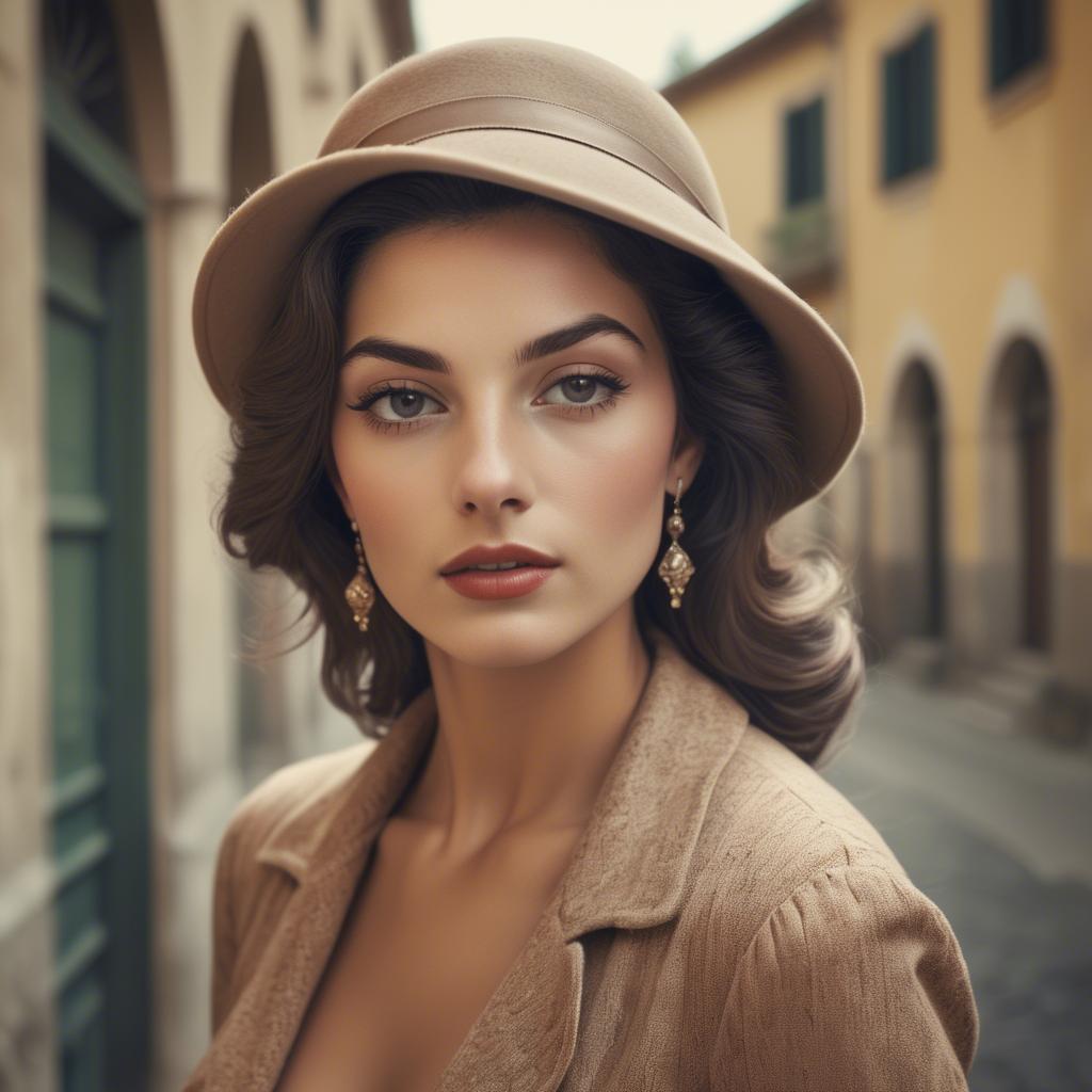 A stunning image of italian beauty in vintage tones.