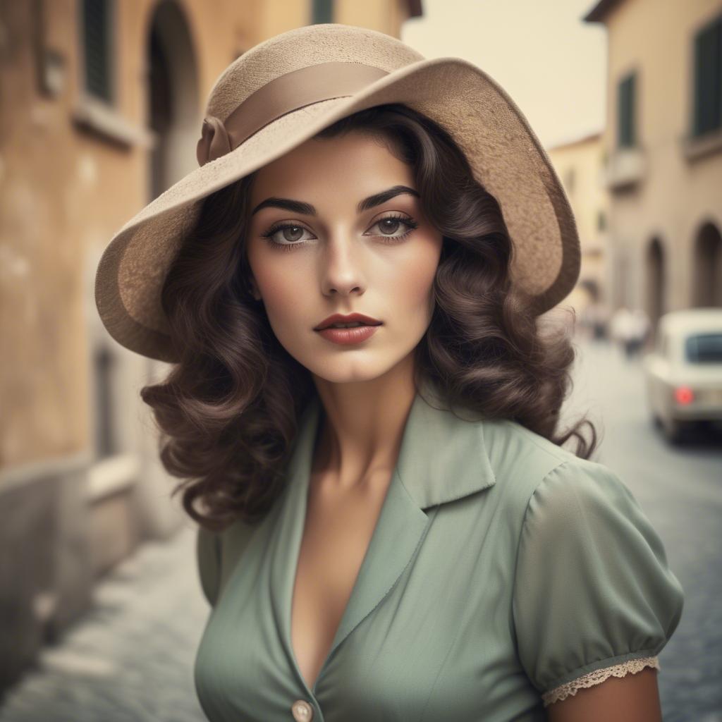 A stunning image of italian beauty in vintage tones.