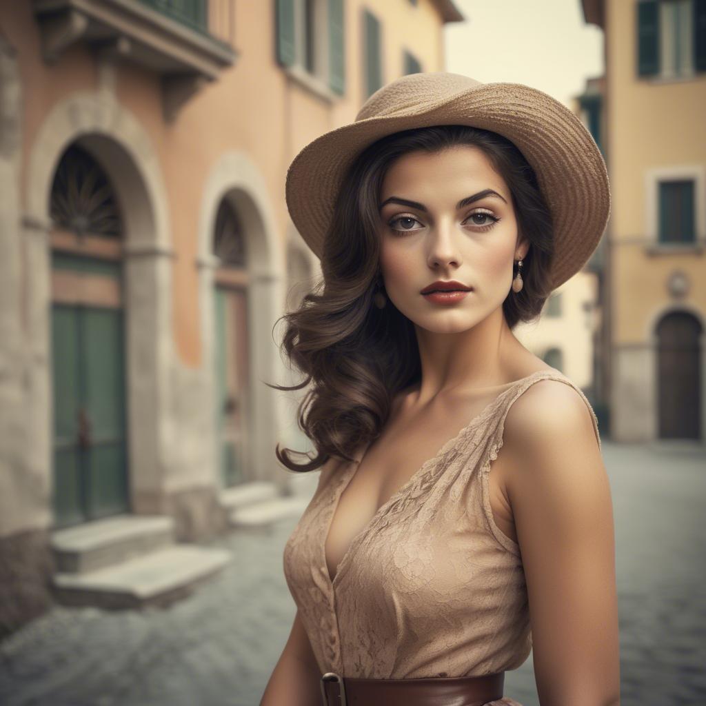 A stunning image of italian beauty in vintage tones.