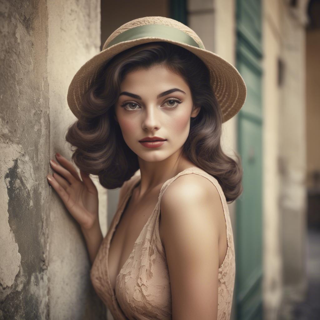 A stunning image of italian beauty in vintage tones.