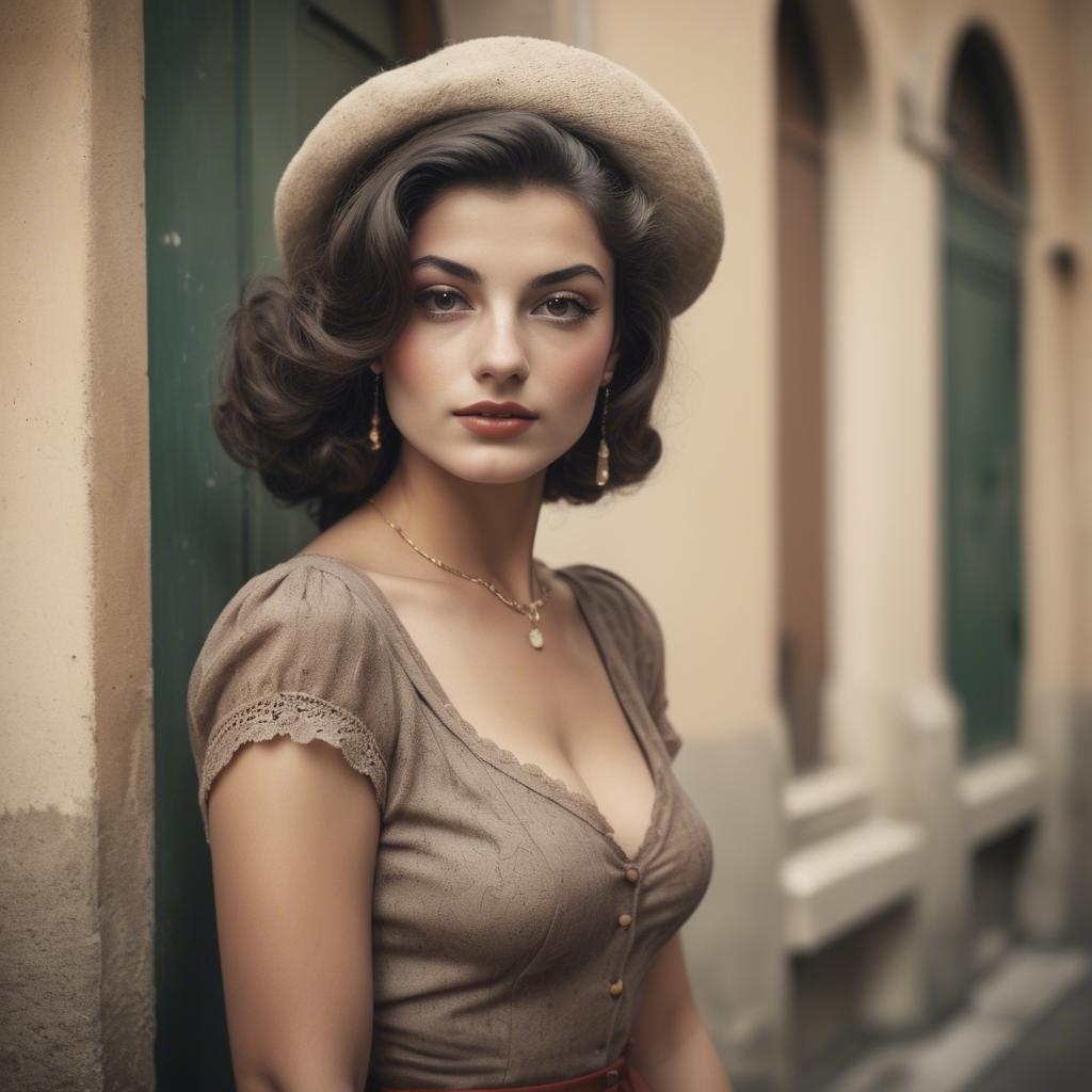 A stunning image of italian beauty in vintage tones.