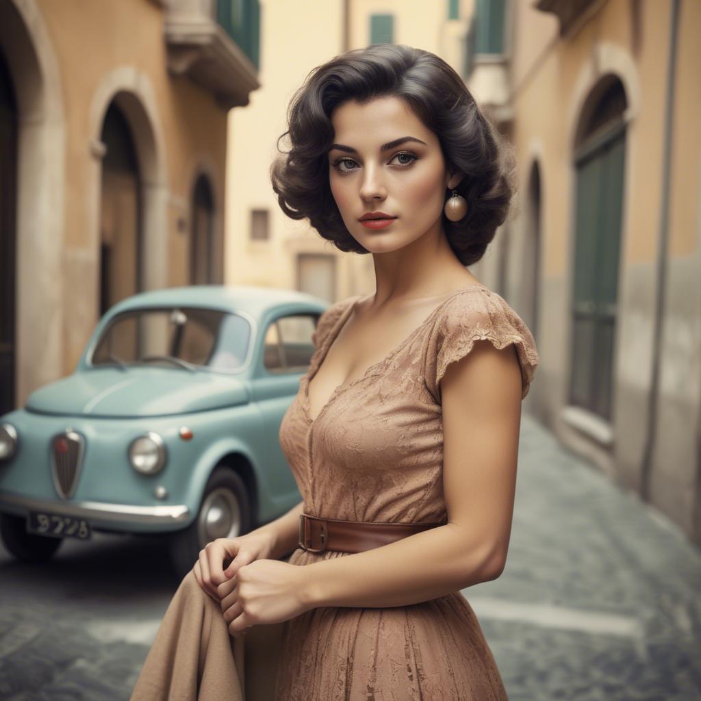 A stunning image of italian beauty in vintage tones.