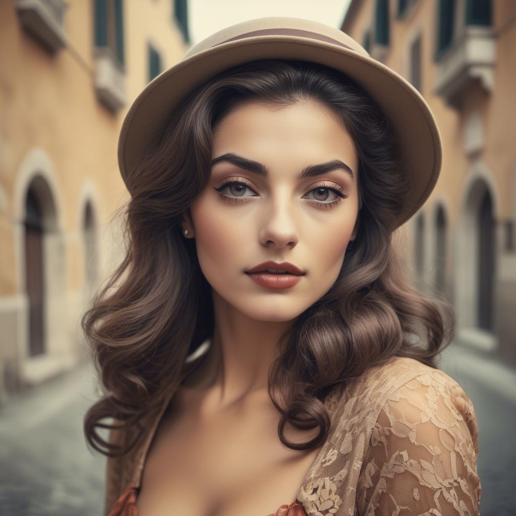 A stunning image of italian beauty in vintage tones.