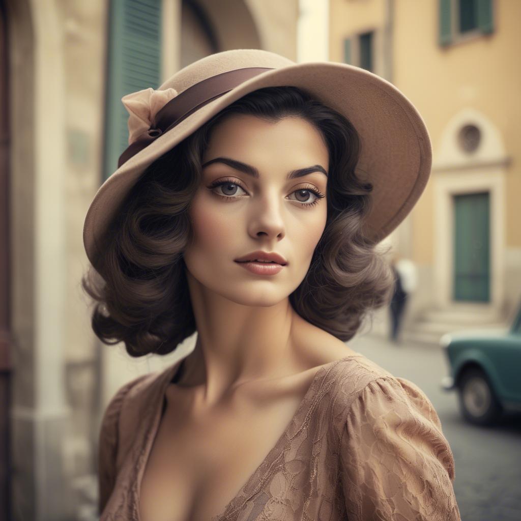 A stunning image of italian beauty in vintage tones.