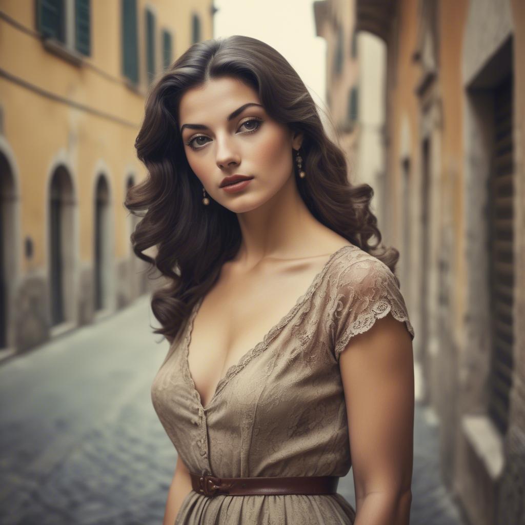 A stunning image of italian beauty in vintage tones.