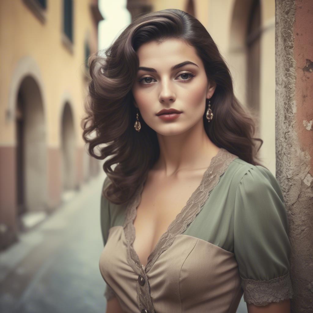 A stunning image of italian beauty in vintage tones.