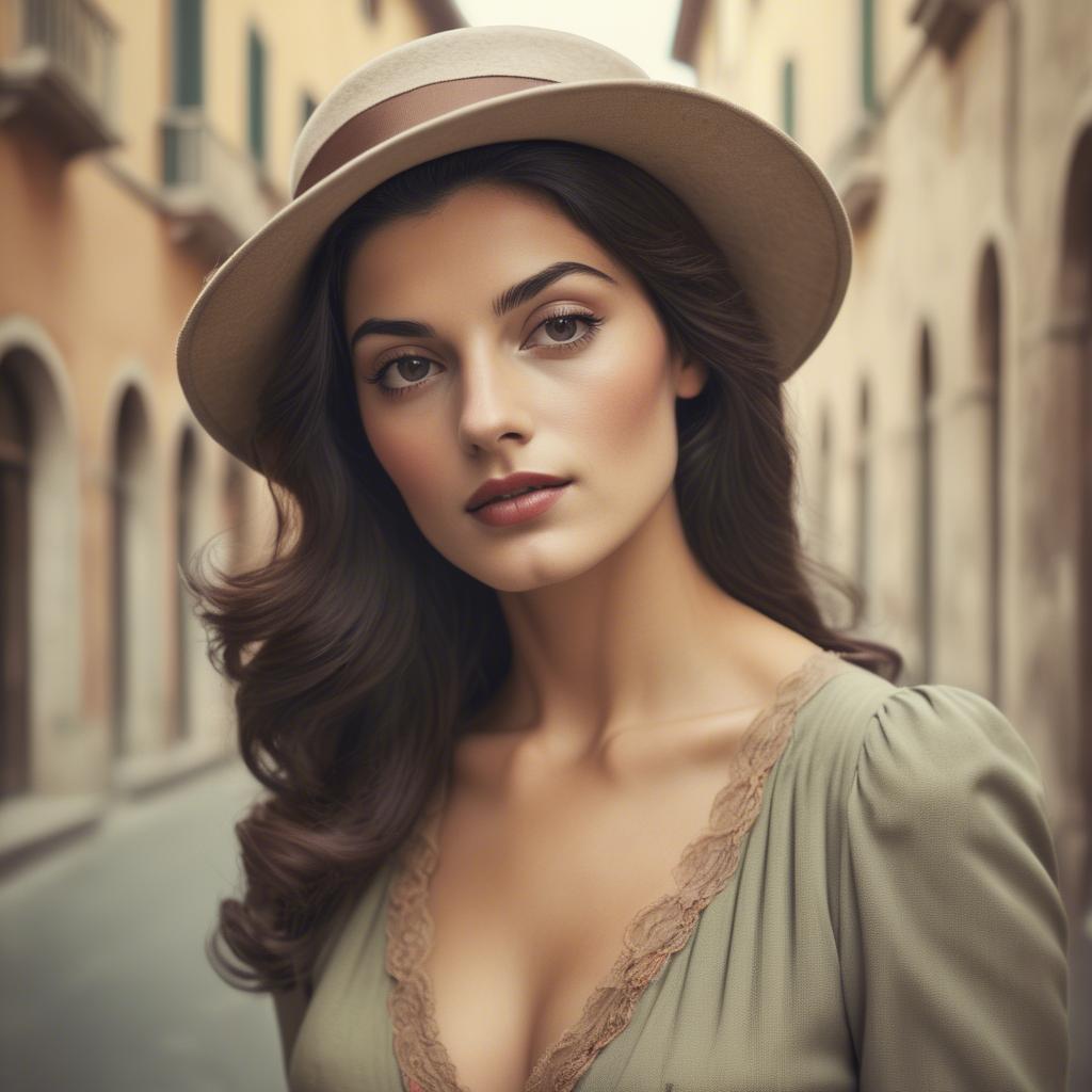 A stunning image of italian beauty in vintage tones.