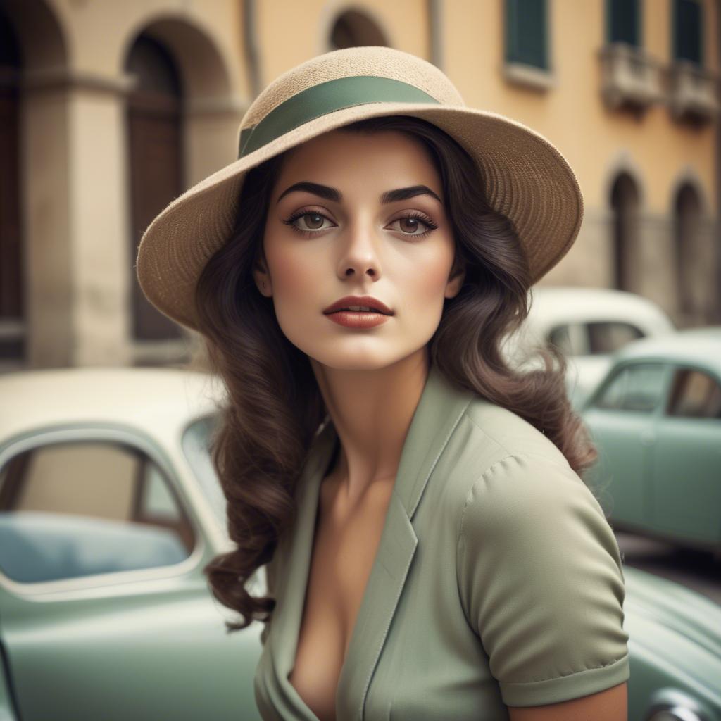 A stunning image of italian beauty in vintage tones.