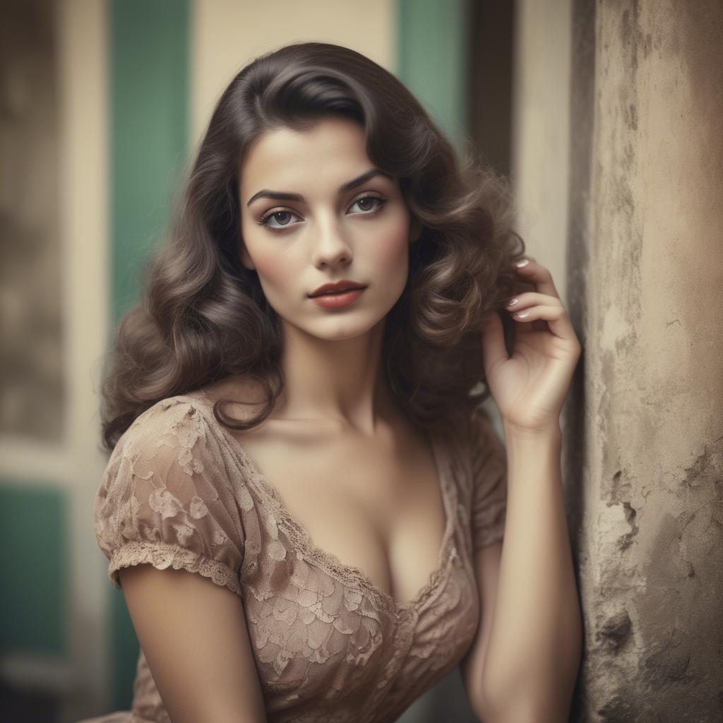 A stunning image of italian beauty in vintage tones.