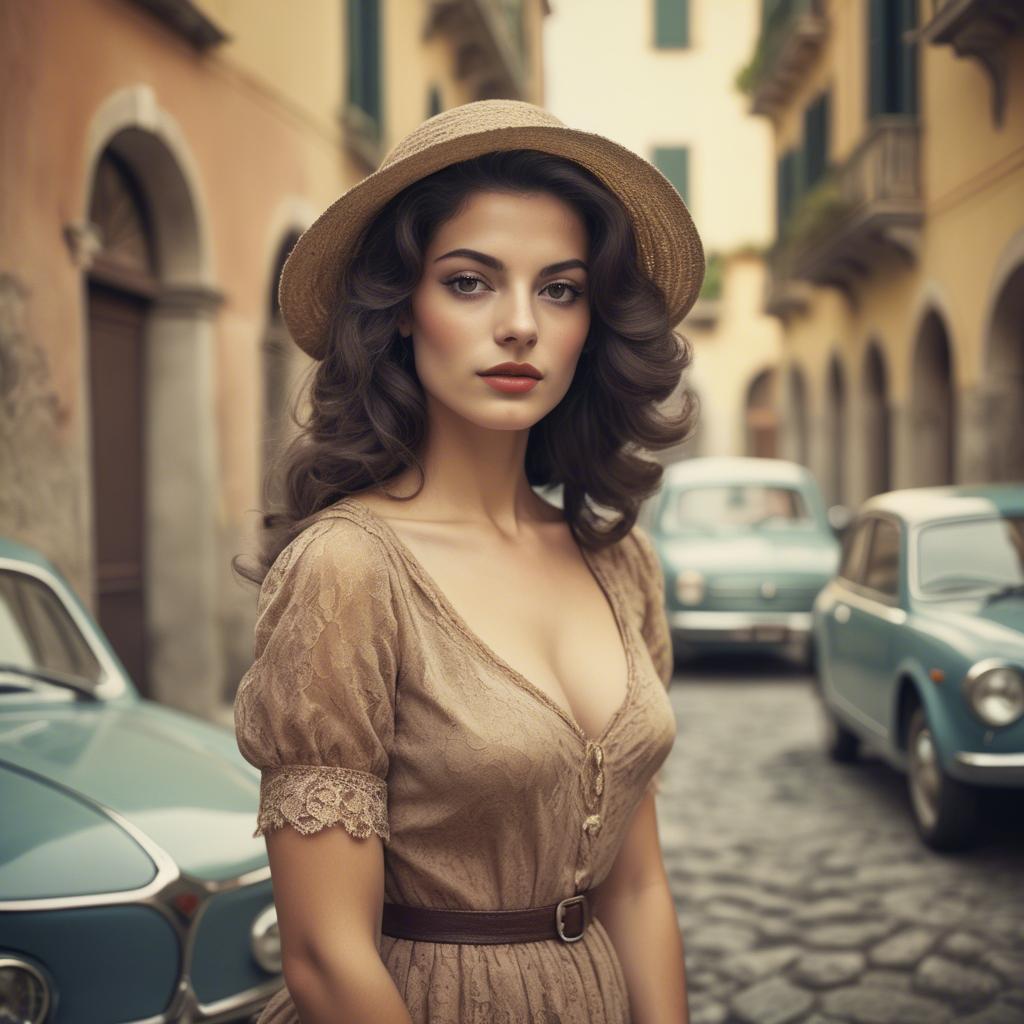 A stunning image of italian beauty in vintage tones.
