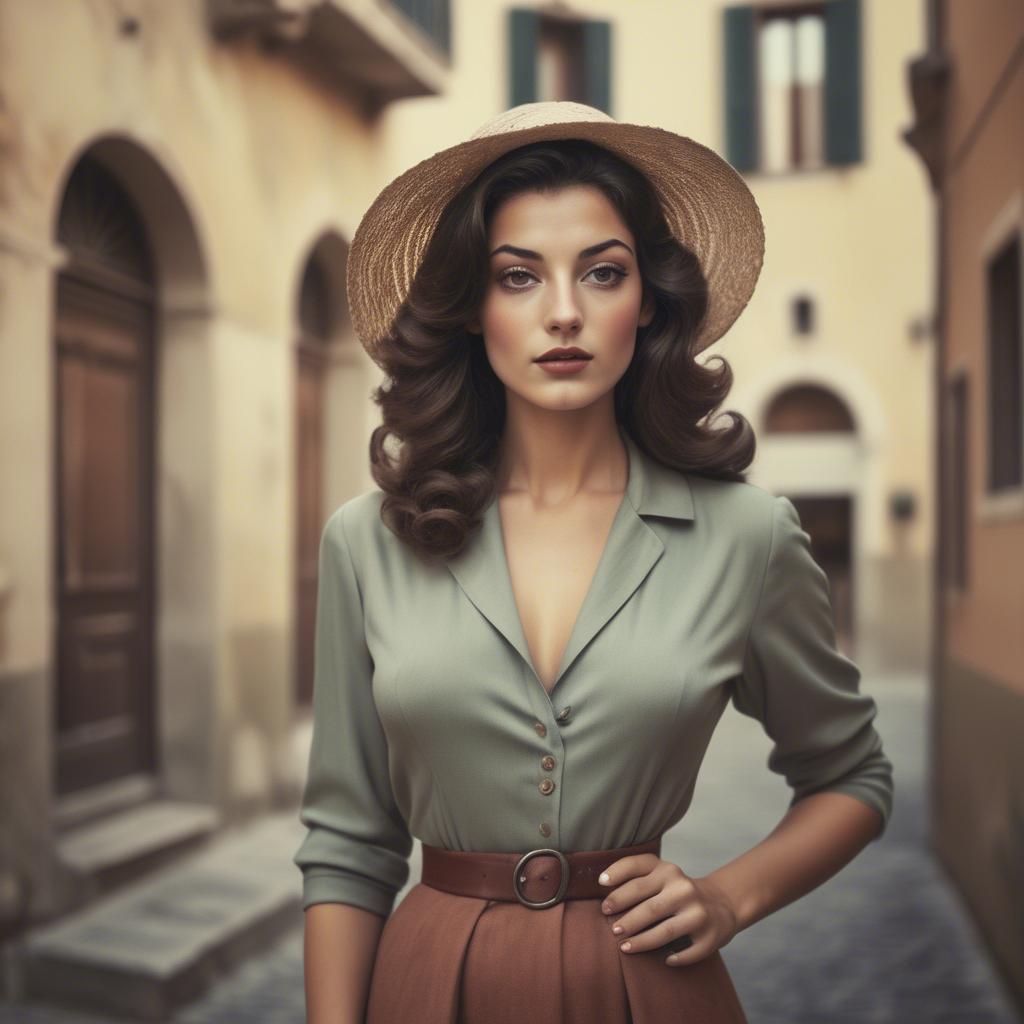 A stunning image of italian beauty in vintage tones.