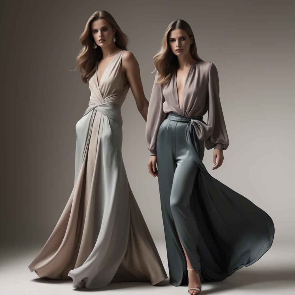 A stunning image of italian glamour in flowing fabrics.