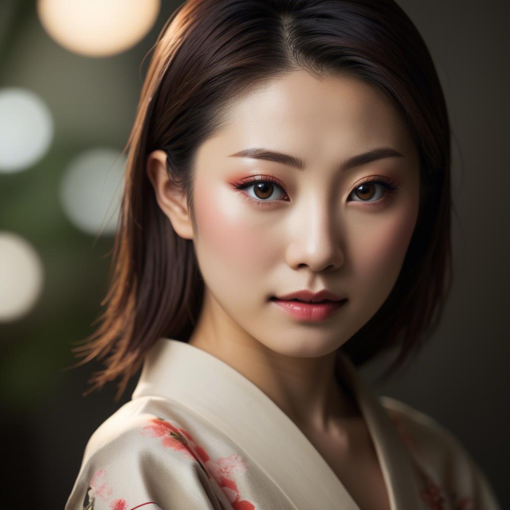 A stunning image of japanese beauty in soft lighting.
