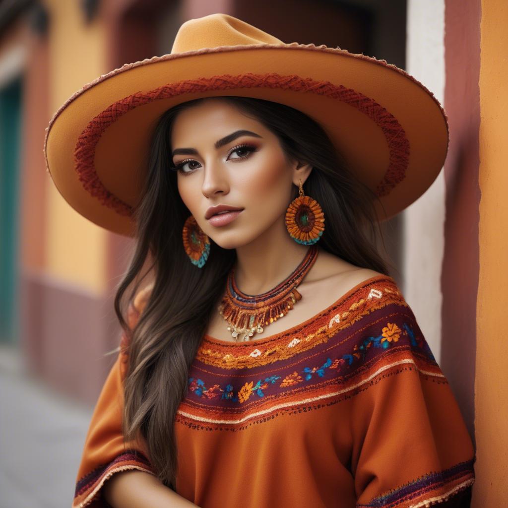 A stunning image of mexican beauty in warm colors.