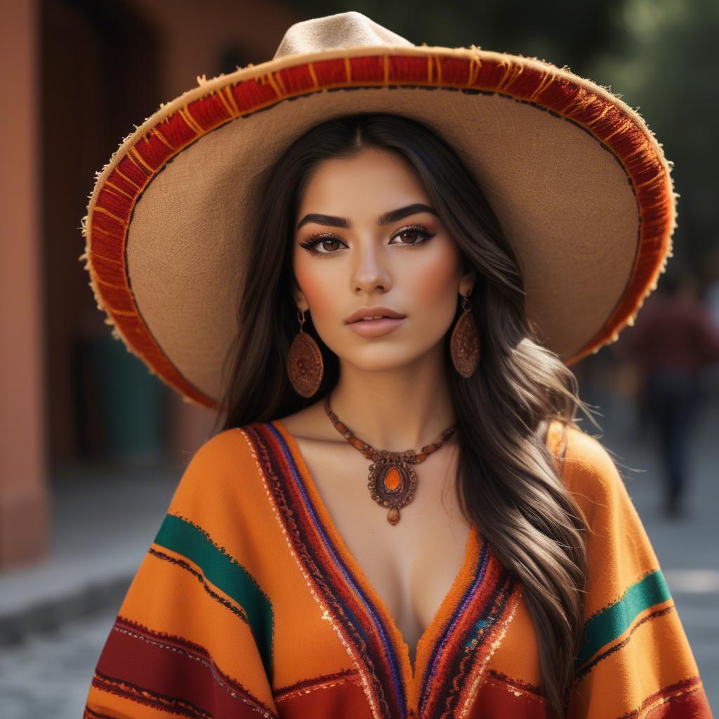 A stunning image of mexican beauty in warm colors.