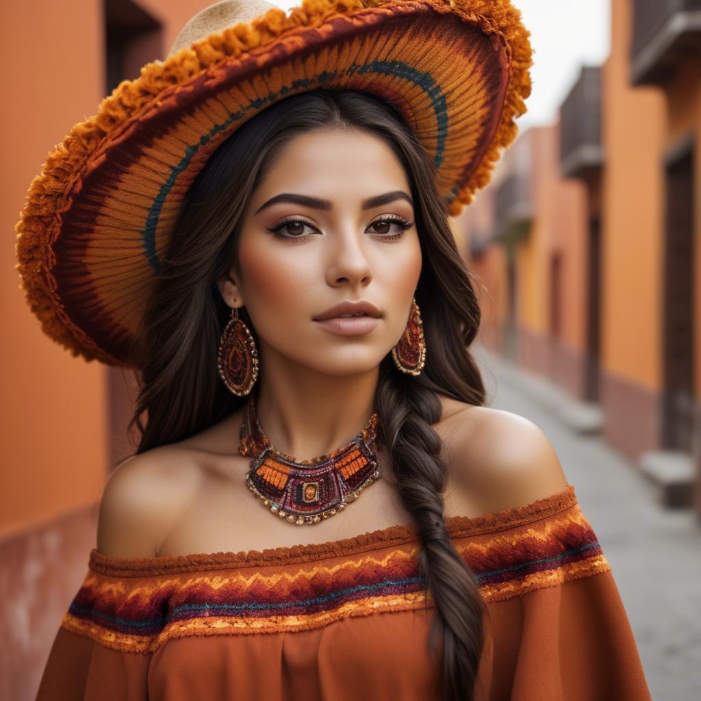 A stunning image of mexican beauty in warm colors.