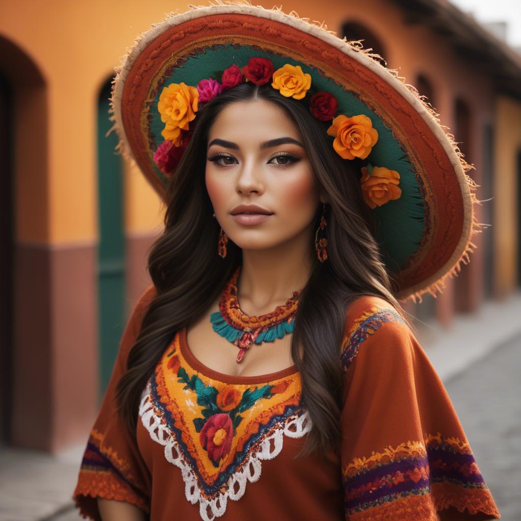 A stunning image of mexican beauty in warm colors.