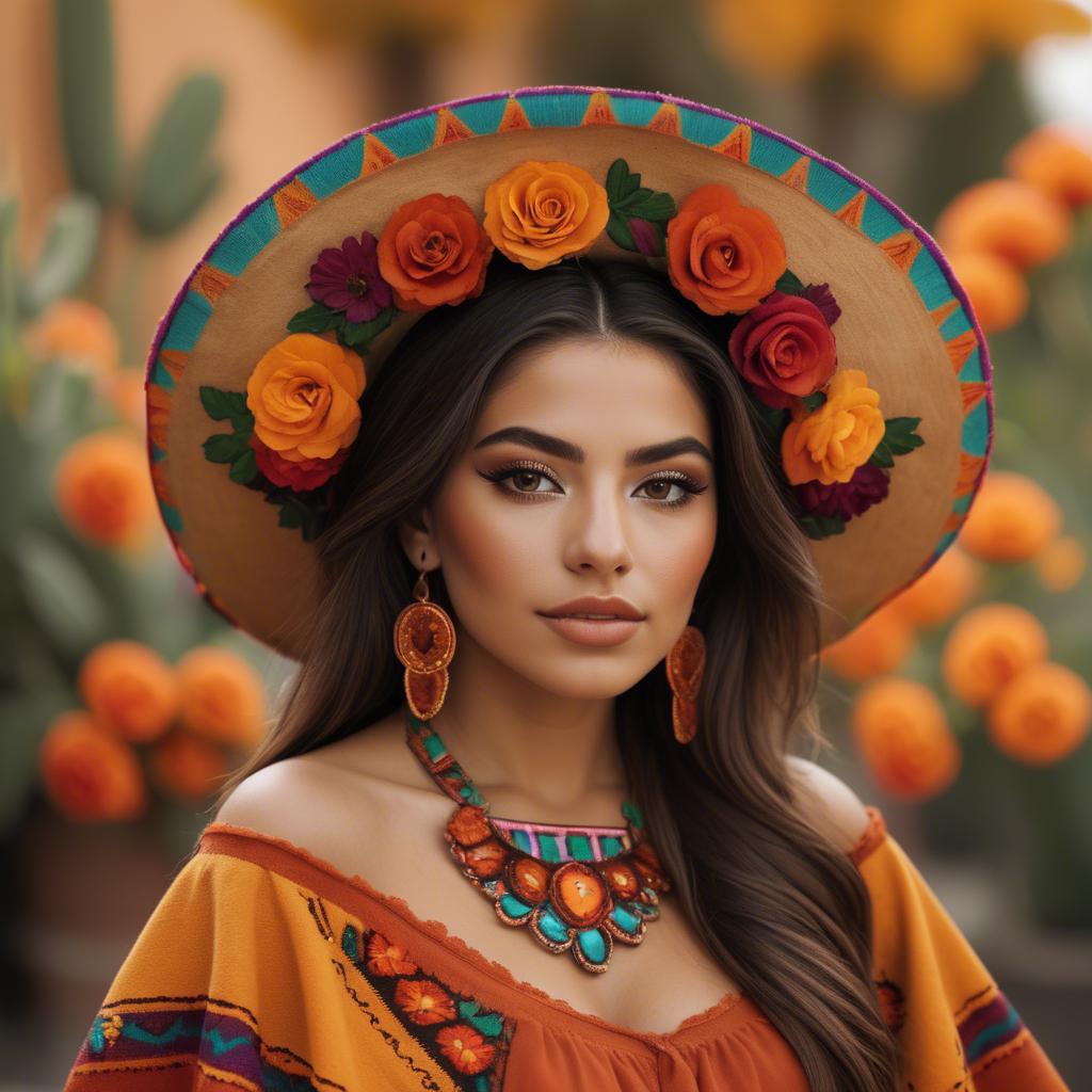 A stunning image of mexican beauty in warm colors.