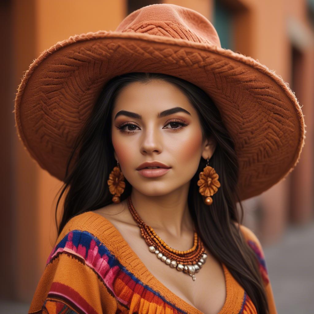 A stunning image of mexican beauty in warm colors.