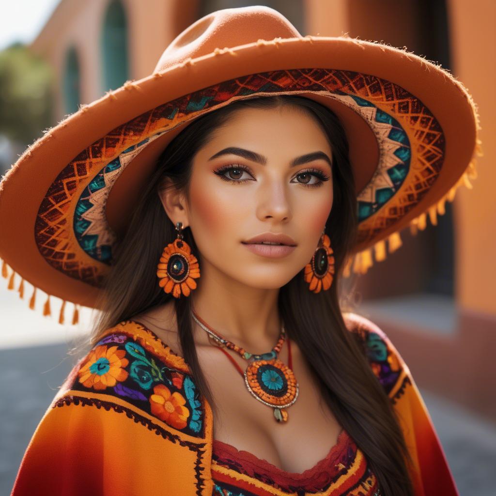 A stunning image of mexican beauty in warm colors.