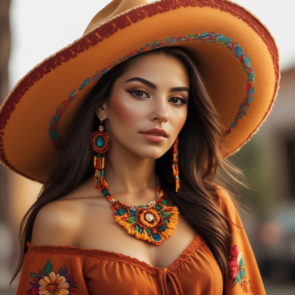 A stunning image of mexican beauty in warm colors.